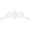 Ekena Millwork Pitch Florence Architectural Grade PVC Gable Pediment, 72"W x 30"H x 1"P (10/12) GPP072X030X100FLO - alternate 2